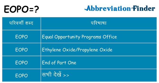 eopo का क्या अर्थ है