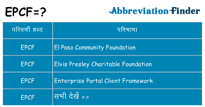 epcf का क्या अर्थ है