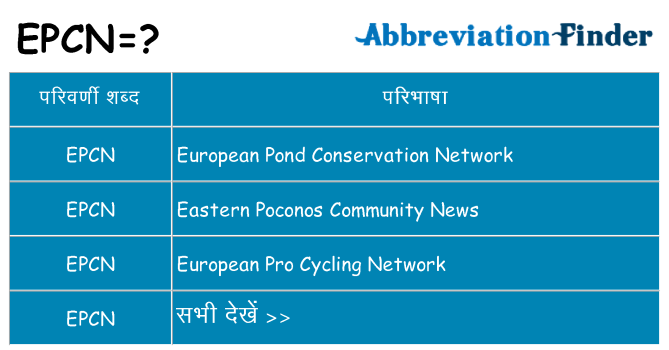 epcn का क्या अर्थ है
