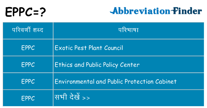 eppc का क्या अर्थ है