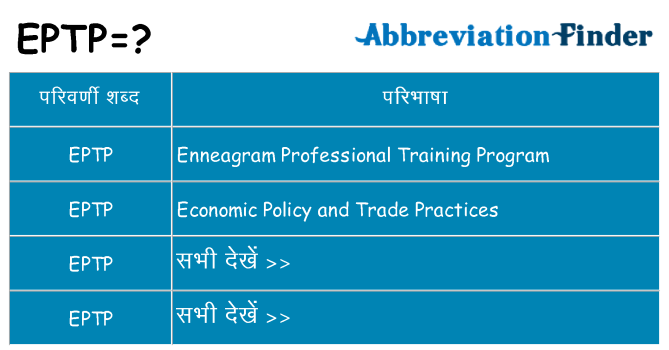 eptp का क्या अर्थ है