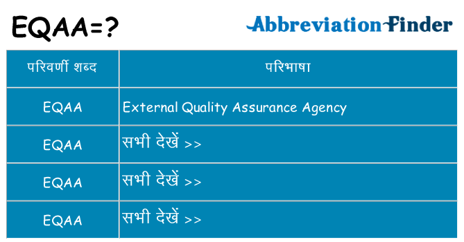eqaa का क्या अर्थ है