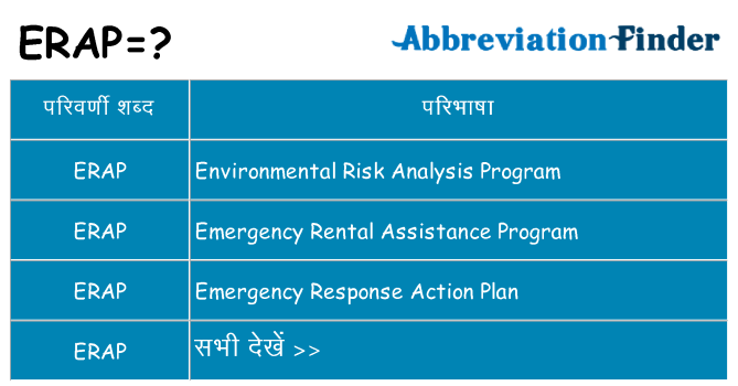 erap का क्या अर्थ है