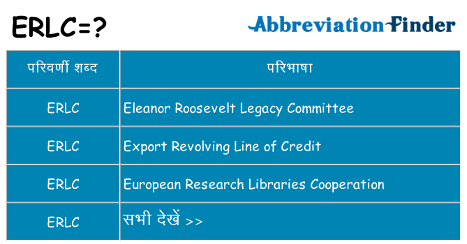 erlc का क्या अर्थ है