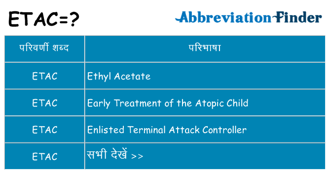 etac का क्या अर्थ है