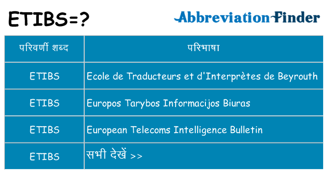 etibs का क्या अर्थ है