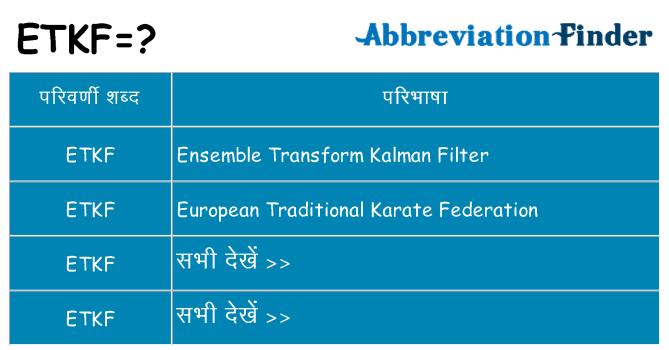 etkf का क्या अर्थ है