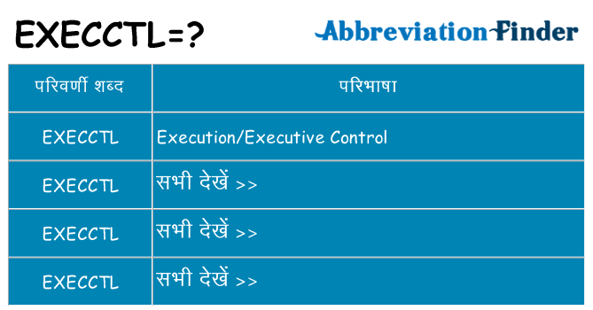 execctl का क्या अर्थ है
