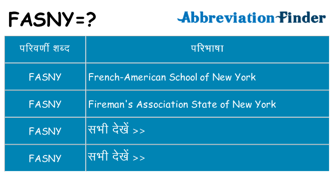 fasny का क्या अर्थ है