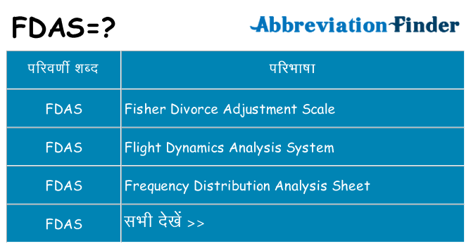fdas का क्या अर्थ है
