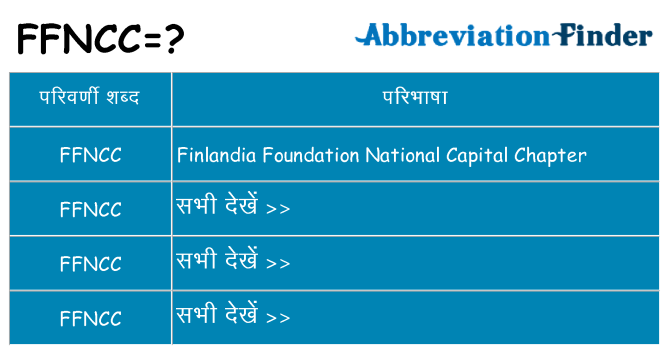 ffncc का क्या अर्थ है
