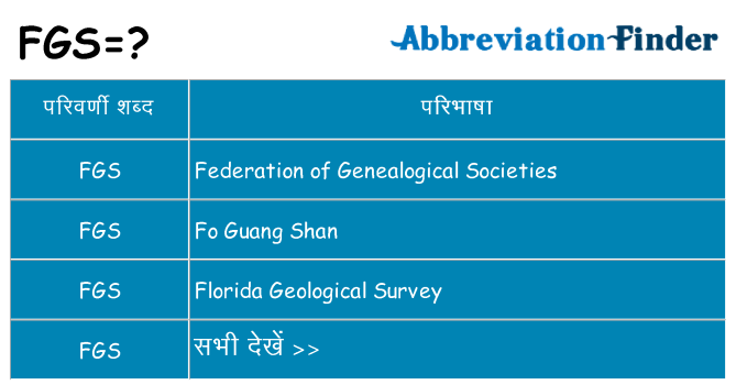 fgs का क्या अर्थ है