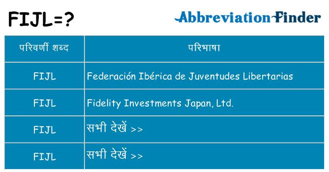 fijl का क्या अर्थ है