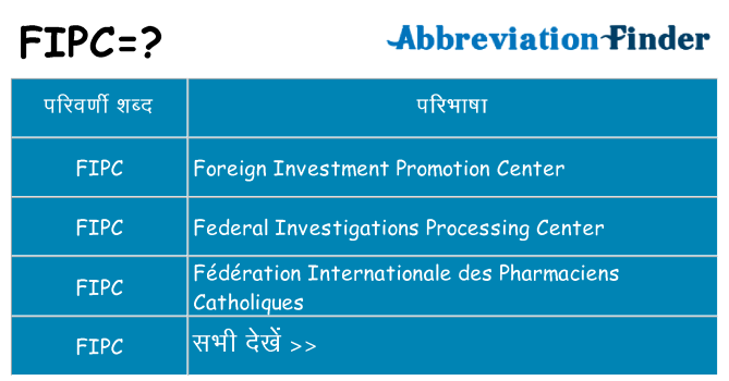 fipc का क्या अर्थ है