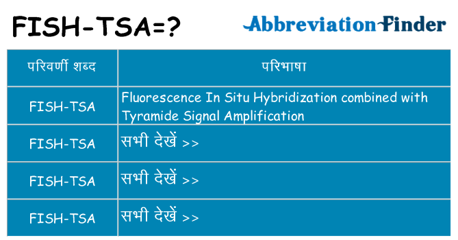 fish-tsa का क्या अर्थ है
