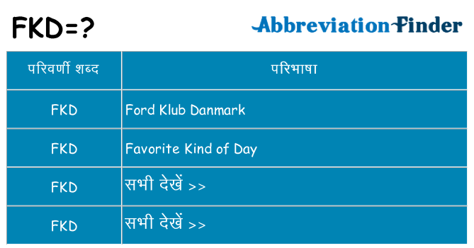 fkd का क्या अर्थ है