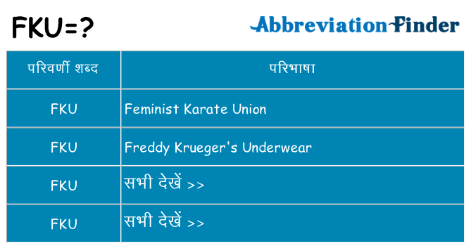 fku का क्या अर्थ है