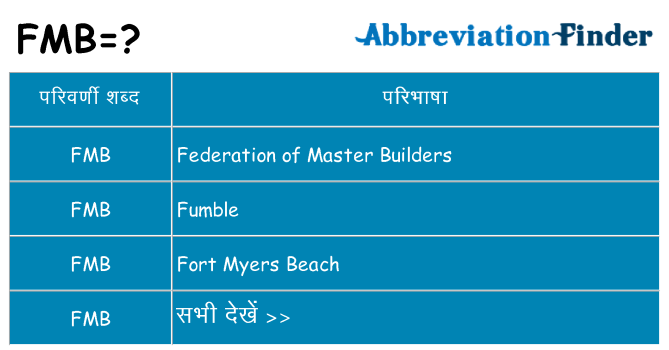 fmb का क्या अर्थ है