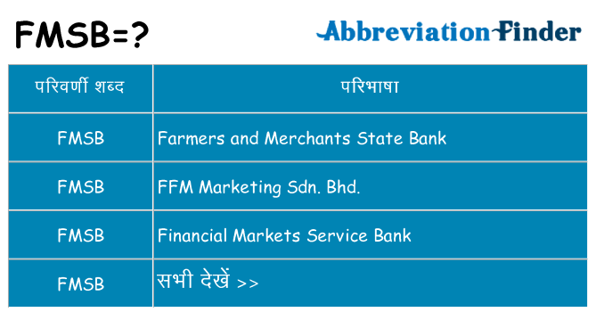 fmsb का क्या अर्थ है