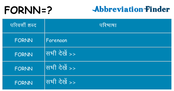 fornn का क्या अर्थ है