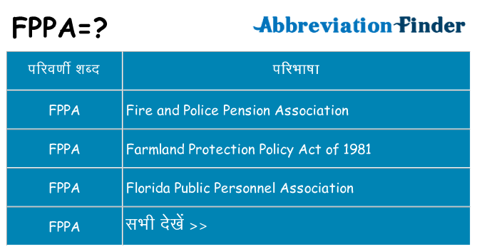 fppa का क्या अर्थ है