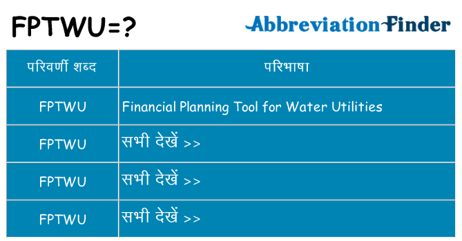 fptwu का क्या अर्थ है