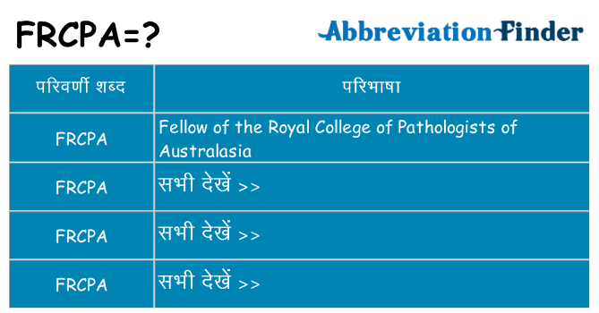 frcpa का क्या अर्थ है