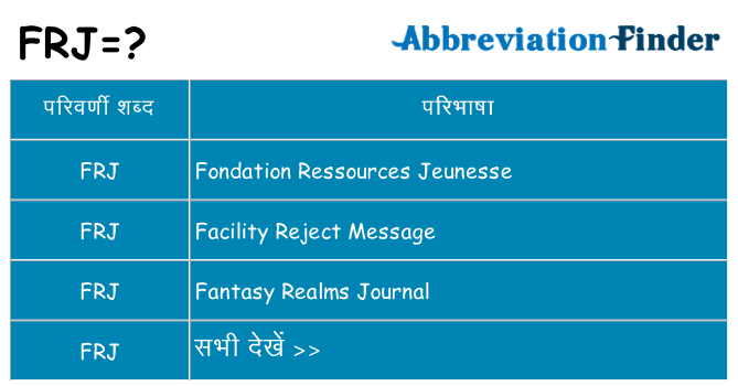 frj का क्या अर्थ है