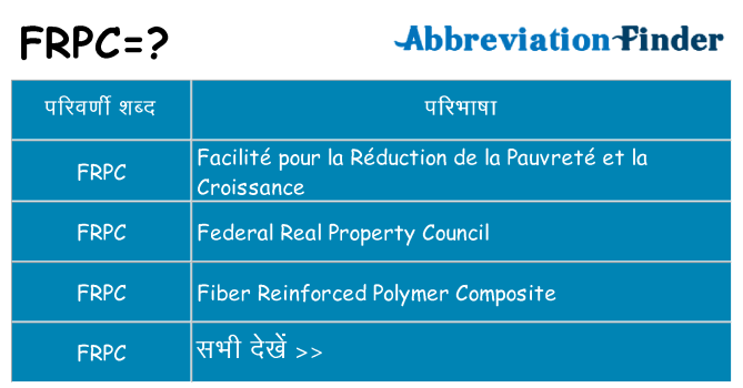 frpc का क्या अर्थ है
