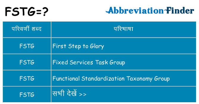 fstg का क्या अर्थ है