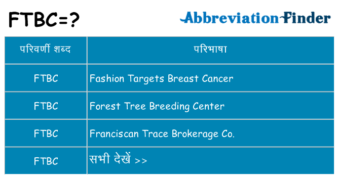 ftbc का क्या अर्थ है
