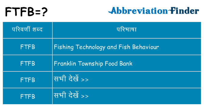 ftfb का क्या अर्थ है