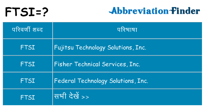 ftsi का क्या अर्थ है