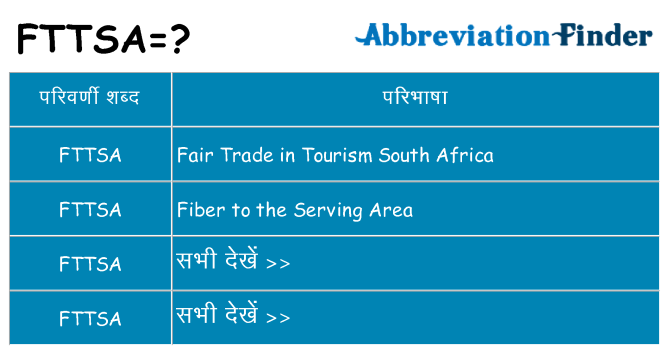 fttsa का क्या अर्थ है