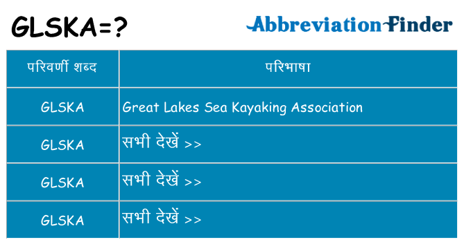 glska का क्या अर्थ है
