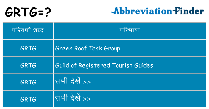 grtg का क्या अर्थ है