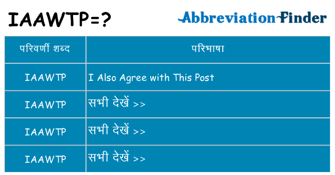 iaawtp का क्या अर्थ है