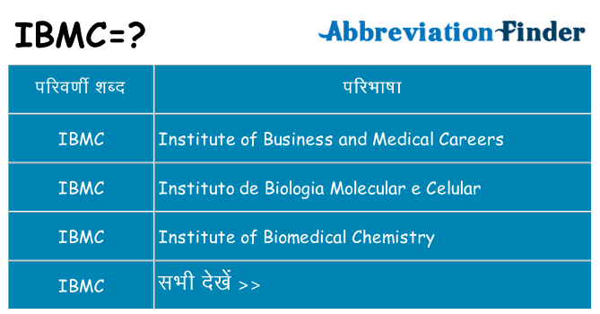 ibmc का क्या अर्थ है