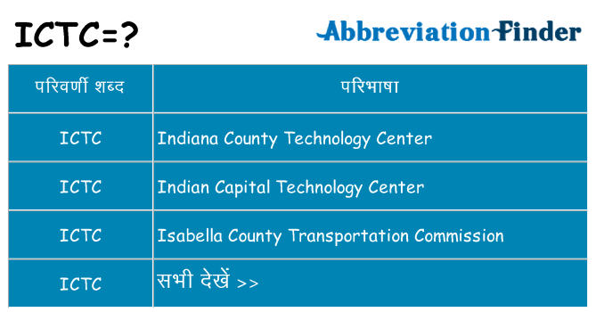 ictc का क्या अर्थ है