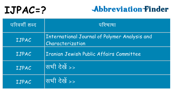 ijpac का क्या अर्थ है