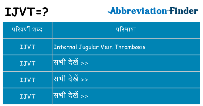 ijvt का क्या अर्थ है