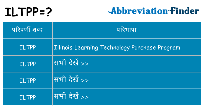 iltpp का क्या अर्थ है