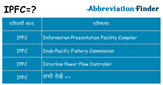 ipfc का क्या अर्थ है