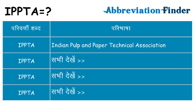 ippta का क्या अर्थ है