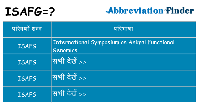 isafg का क्या अर्थ है