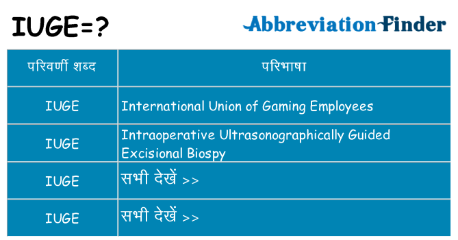 iuge का क्या अर्थ है