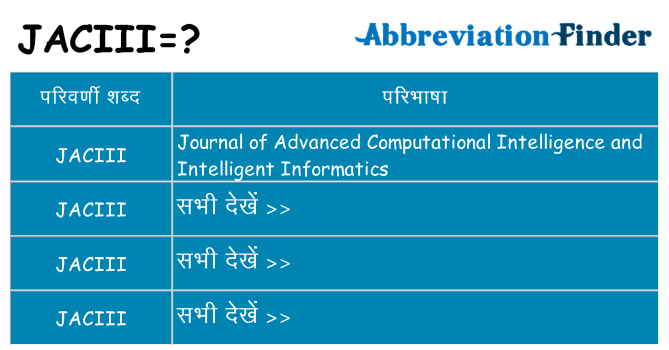 jaciii का क्या अर्थ है
