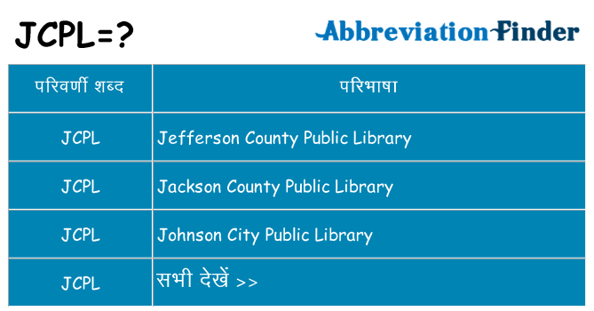 jcpl का क्या अर्थ है