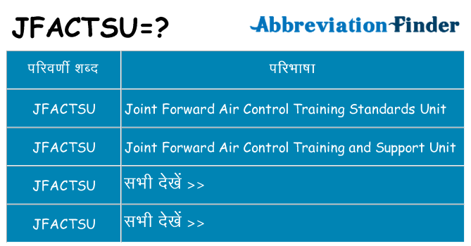 jfactsu का क्या अर्थ है