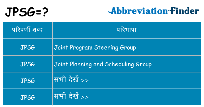 jpsg का क्या अर्थ है